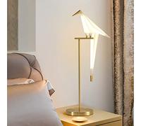 kaixunl Rigami Crane Bird Lampadaire Bird Floor Origami Crane Bird Lampe de bureau LED Lampe à économie d'énergie Nordic Paper Crane Origami Bird Lampe de bureau Salon Chambre (Lampes de table)