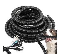 KAIYAYA 1 Pièce Pack Protecteur de Cable Management Câble Cache 5m Protège Vos Animaux de Compagnie du Protecteur de à Mâcher,Gestion des Câbles Extérieurs,Tuyau de 5m Largeur 10mm (Noir)