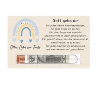 KAIYAYA Cadeau d'Argent, Don d'Argent zur Original en Bois,Carte Mariage Bapteme de CondoléAnces pour Cadeau Souvenir ou DéCoration en Bois Firmung pour Filles et Garçons(Motif Arc-en-ciel)