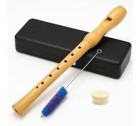 KAIYAYA Flûte à Bec,8 Trous Amovible,Style Allemand Soprano de Nettoyage,en Bois D'érable,Flûte à Bec Allemande Instrument de Musique pour Enfants Débutants Adultes