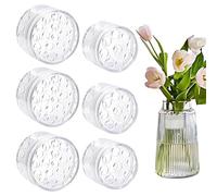 kaiyaya Hanataba Lot de 6 supports de tige de fleurs réutilisables en spirale Ikebana Transparent Bouquet Twister pour support de fleurs