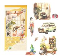 KAIYAYA Lot de 20 feuilles d'autocollants de scrapbooking pour scrapbooking - Prédécoupés - Accessoires décoratifs pour adultes