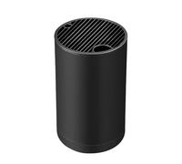 KAIYAYA Porte Couteau Universel Bloc Couteaux Cuisine Vide Noir, 22.5 x 13 x 13 cm Rond Porte Couteaux de Cuisine avec Conception de Drainage - 7 à 10 Couteaux Grand Bloc Couteau