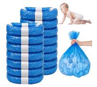 KAIYAYA Recharge Poubelle a Couche,15 Pièces Sac Poubelle Couche,Résistant à la Déchirure,Excellente Résistance Anti-odeur,Octogonales pour Poubelle Compatible avec Angelcare,Tommee Tippee,Litter Lock