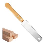 KAIYAYA Scie Japonaise à Tirer Manuelle 150mm avec 4 Tournevis - pour Bois, Plastique et Stratifiés - 11/17 TPI Lame Portative