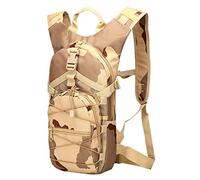 Kaiyei Sac à Dos Militaire 15L Camouflage pour Vélo Casual Imperméable Durable Multi-Poches Tactique Randonnée Trekking Sport Petit Armée Désert