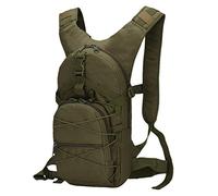 Kaiyei Sac à Dos Militaire 15L Camouflage Sac pour Vélo Casual Imperméable Durable Multi-Poches Travel Tactique Randonnée Trekking Sport Petit Sac Sac Armée Armée Verte