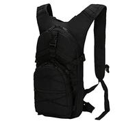 Kaiyei Sac à Dos Militaire 15L Camouflage Sac pour Vélo Casual Imperméable Durable Multi-Poches Travel Tactique Randonnée Trekking Sport Petit Sac Armée Noir