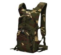 Kaiyei Sac à Dos Militaire 15L Camouflage Sac pour Vélo Casual Imperméable Durable Multi-Poches Travel Tactique Randonnée Trekking Sport Petit Sac Armée Jungle