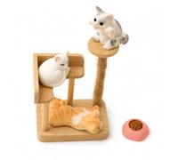 KAIYUEMAOYI Accessoires Chat pour Maison Poupée, Figurines Chats, Accessoires Jeu, Intégration décorative, pour Jeunes Joueurs, Style to 2
