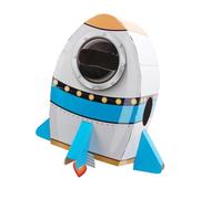 KAIYUEMAOYI Maquette en Carton d'une Fusée Astronaute Portable à Monter Soi-même, Accessoire Photo pour Un Anniversaire d'enfant Ou Un Spectacle de Théâtr, Fusée
