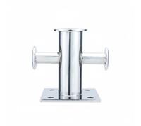 KAIYUEMAOYI Marine Bollard Acier Inoxydable Poste Amarrage Croisé Résistant Rouille Stabilité Ropes Adapté à Docks Marinas, Poteau D Amarrage À Croix Unique 100 100 Matériau 304