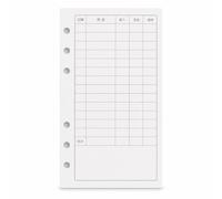 KAIYUEMAOYI Papier perforé 6 trous - Feuilles Mobiles Perforées 120 pour Agenda et Carnet - Pour organiseur, Carnet de comptes