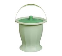 KAIYUEMAOYI Pot de Chambre avec Couvercle, Joint Amélioré, Conception Portable, avec Poignée, Facile à Nettoyer, Matériau PP, Convient pour Le Bureau, Les, Vert sans anneau