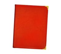 KAIYUEMAOYI Restaurant Menu Couverture Dossier Menus Livret Organiseur Carte Porte-menu En Métal PVC PU Adapté Restaurant Bar Hôtel, Rouge