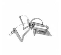 KAIYUEMAOYI Support Marin Davier Bateau Mécanisme Libération Rapide Kit Montage Inoxydable Structure Renforcée Sécurisée Adapté aux Passionnés Nautiques Sorties, Support Seul