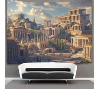 kaiyun 180cmx230cm Tapisserie Rome antique Tenture Murale Architecture grecque D'impression 3D Décoration Murale Pour Chambre Dortoir Fête