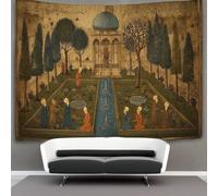 kaiyun 70cmx100cm Tapisserie Miniature persane du XVe siècle Tenture Murale D'impression 3D Décoration Murale Pour Chambre Dortoir Fête