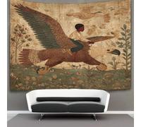 kaiyun A 13th Tapisserie Century Boy Riding A Giant Aigle Tenture Murales Décoration Murale,impression HD Pour Salon,chambre À Coucher Et Dortoir 180cmx230cm
