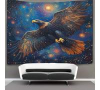 kaiyun Aigle Tapisserie Murale À Suspendre, Vol in The Univers Pour Décoration De Chambre À Coucher,fête D'anniversaire Ou Toile De Fond De Jardin 150cmx200cm