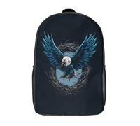 kaiyun Aigle volant vers son nid Sac A Dos Scolaire, Cartable Fille Garçons Enfant,Adolescent Loisir Voyage Utilisation Quotidienne 17inch