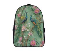 kaiyun An Elegant Paon Perches on A Blooming Branch Sacs À Dos,imprim É 3D Cartable Sac Mode Pour Maternelle Ou Primaire 39x29x16cm