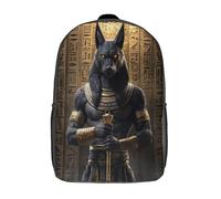 kaiyun Ancient Dieu égyptien Sac A Dos Ecole Primaire,Sac À Dos Pour Enfants - Divinité sombre mythique Sac De Livre D'école Adolescents Con Boucle De Réglage 17inch