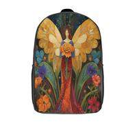 kaiyun Anges Sacs À Dos Étudiant Voituretables Scolaires 3D Imprimé Mystical Fleurs Sacs D'école Pour Garçons Filles 17inch