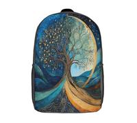 kaiyun Arbre de la vie Sacs À Dos,imprim É 3D Cartable Imagerie géométrique et astrologique Sac Mode Pour Maternelle Ou Primaire 17inch