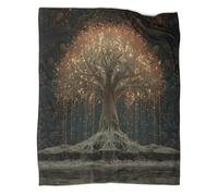 kaiyun Arbre des Âmes Couverture en Velours Imprimée 3D Douce Et Confortable pour Adolescent Et Adultes Adaptée Au Lit Et Au Canapé 50x60inch(127x152cm)
