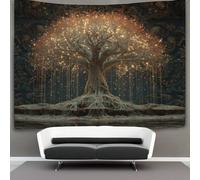 kaiyun Arbre des âmes Tapisserie Murale À Suspendre, Pour Décoration De Chambre À Coucher,fête D'anniversaire Ou Toile De Fond De Jardin 70cmx100cm