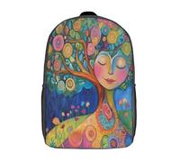 kaiyun Arbres Sac À Dos Enfants - Garçons Filles Art abstrait Cartable Scolaire Adolescents Bon Pour L'école Et Les Voyages 17inch
