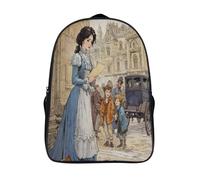 kaiyun Architecture londonienne du XXe siècle Sacs À Dos,Jeune femme Cartable Avec Boucle De Réglage Pour Garçons Et Filles,16 inch Léger Décontracté Sac De Voyage