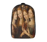 kaiyun Art classique, Renaissance Sac À Dos Enfant Garçon Et Fille Cartable,Composition figurative De Sac Dos De Grande Capacité Les Bon Pour L'école Et Les Voyages 17inch