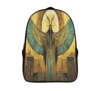 kaiyun Art de l'Égypte ancienne Sacs À Dos,3D Imprimé Dieu de la sagesse Étudiant Cartable Garçons Filles Livre Sac Pour Maternelle Ou Primaire 16 inch