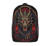 kaiyun Art draconiquework Sac À Dos Unisexe Loisir Backpack Garçons École Sacs Filles Style créature mythique Cartable Daypacks Adulte Léger 17inch
