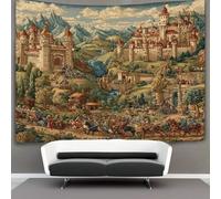 kaiyun Art médiéval, paysage européen Tapisserie Murale Tenture Dortoir Chambre Salon 180cmx230cm
