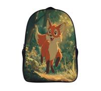 kaiyun At Dawn, A Little FBœuf with Fiery Red Fur Ran Happily Sacs À Dos,3D Imprimé Étudiant Cartable Garçons Filles Livre Sac Pour Maternelle Ou Primaire 16 inch