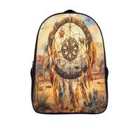 kaiyun Attrape-rêves Sacs À Dos,3D Imprimé Désert Plantes Étudiant Voituretable Garçons Filles Livre Sac Pour Maternelle Ou Primaire 16 inch