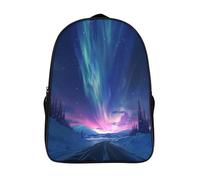 kaiyun Aurore boréale Voituretable À Dos Enfant École Fille Garçon Collége Sac De Voyage Aurores Boréales Léger Sac D'école Scolaires 16 inch