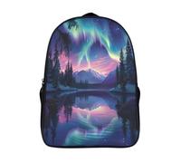 kaiyun Aurores Boréales Sac À Dos D'écolier,imprimé En 3D,Aurore boréale Voituretables Scolaires Enfants,Grande Capacité,pour Voyage,léger 16 inch