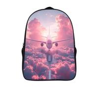 kaiyun Avion Sacs À Dos,imprim É 3D Voituretable Ciel Nuages Sac Mode Pour Maternelle Ou Primaire 16 inch