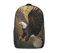 kaiyun Bald Aigle - Oiseaux d'Amérique du Nord Sac À Dos Enfant Garçon Et Fille Cartable, De Sac Dos De Grande Capacité Les Bon Pour L'école Et Les Voyages 17inch