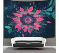 kaiyun Beauté primitive Tenture Murale Tapisserie,Symbole du Mandala Décoration Murale,art Mural Au Plafond 70cmx100cm