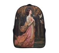 kaiyun Beautiful Femme Sacs À Dos Pour Étudiant,Mignonne Forêt Birds Flying Décontracté Pour Garçons Filles Cartable Scolaire 16 inch