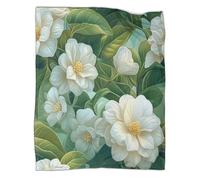 kaiyun Beautiful Fleurs Couverture Jasmin Couverture Super Douce,légère,Chaude Et Confortable pour Canapé De Voyage,60x80inch(150x200cm)