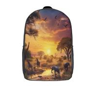kaiyun Belle Afrique Sacs À Dos Étudiant Voituretables Scolaires 3D Imprimé Animaux Sacs D'école Pour Garçons Filles 17inch