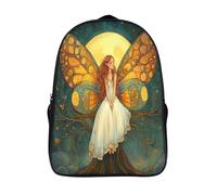 kaiyun Belle FéeSacs À Dos Pour Enfants École,Arbre de vie before The Pleine lune Grande Capacité Adolescents Sac À Garçons Filles Voyage 16 inch