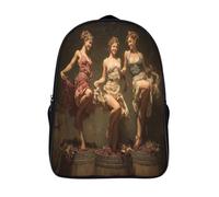 kaiyun Belle servante française Sac À Dos Enfant Fille Raisins Garçons Adolescents Primaire Avec Boucle De Réglage Cartables Scolaires 16 inch