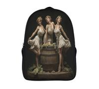 kaiyun Belle servante française Sac À Dos Enfants - Garçons Filles Crushing Raisins Cartable Scolaire Adolescents Bon Pour L'école Et Les Voyages 16 inch